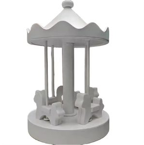 廉价白色电动软玩旋转木马马定制动物室内设计 - Product Image 1
