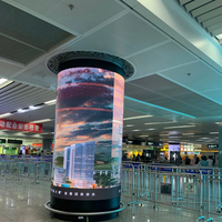 Pantalla LED Flexible P2.5, Módulo LED Suave Personalizado, Pantalla LED de Forma Especial OEM para Interiores y Exteriores