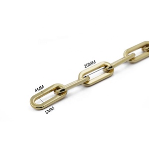 袋金属链装饰定制长度镀金黄铜链钱包 - Product Image 3