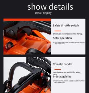 TOPwe Máy cưa xích Xăng an toàn cao Máy Cưa Cưa Xích xăng hai thì - Product Image 3