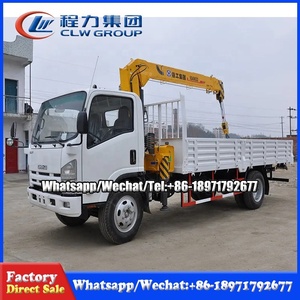 クレーン付きIsuzuELF5Tトラック4x2ローリーマウントクレーントラックマウントクレーンマニピュレーター - Product Image 6
