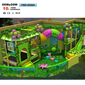 Équipement de terrain de jeu d'aventure intérieur personnalisé pour enfants, thème forêt tropicale, en plastique, pour utilisation dans les centres commerciaux - Product Image 3