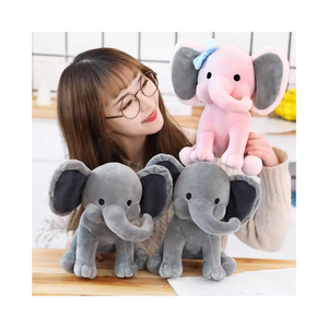 Mới Dễ Thương Sang Trọng Và Nhồi Bông Voi Con Đồ Chơi Với Tai Lớn Đầy Màu Sắc Mềm Đồ Chơi Voi Sang Trọng - Product Image 1