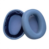 Coussinets d'oreille en cuir protéiné de remplacement pour casque Sony MDR-100ABN WH-H900N, coussinets d'oreille en mousse à mémoire de forme souple