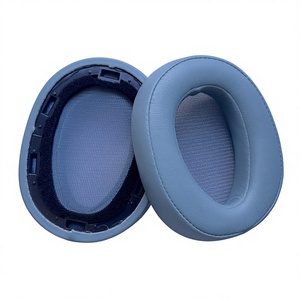 Coussinets d'oreille en cuir protéiné de remplacement pour casque Sony MDR-100ABN WH-H900N, coussinets d'oreille en mousse à mémoire de forme souple - Product Image 3
