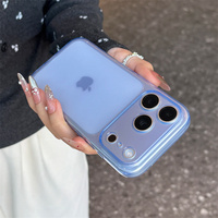 Coque de téléphone ultra-fine en TPU souple translucide couleur bonbon style Ins pour iPhone 18 17 16 15 14 13 12 11 Pro Max