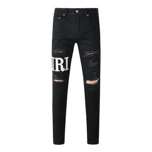 840 Fashion Design Casual Y2k Clothing Spring Summer Ripped <span class=keywords><strong>Jeans</strong></span> High Quality Streetwear Men's <span class=keywords><strong>Jeans</strong></span> Patches Custom Denim <span class=keywords><strong>Jeans</strong></span> - Product Image 6