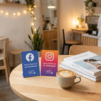 Carte de paiement professionnelle NFC intelligente personnalisée avec mini QR Code, support PVC sans contact NTAG213/215, étanche, pour la gestion de la réputation hôtelière