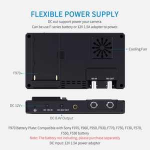 FEELWORLD CUT6S 6 pollici IPS Display 450nits FHD Touch Screen Monitor registratore FHD IPS 4K HDMI 3G-SDI Dslr Monitor da campo - Product Image 5