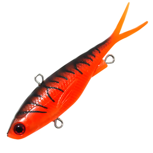 Leurre de pêche vibrant MSF MSF102 en plastique TPR souple avec tête plombée et fil d'acier robuste – Pêche en courant sans hameçons - Product Image 6