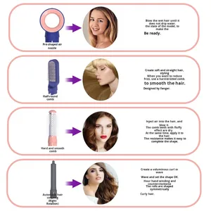 Promotion des produits électroniques : Sèche-cheveux électrique à ions négatifs cinq-en-un pour le soin des cheveux - Product Image 5