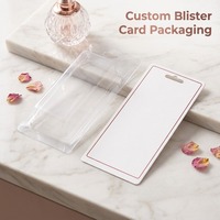 Maßgefertigte Kosmetik-Werkzeugverpackung Blisterkartenverpackung Klare Transparente PET-Schiebekarten-Blisterverpackung
