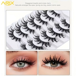 ขนตาปลอม A-RIX 7 คู่ แบบ Wet Look ขนมิ้งค์เทียม เนื้อฟูเป็นช่อ ดูเป็นธรรมชาติ ขนตาหนา ขายส่ง รับผลิตแบรนด์ส่วนตัว - Product Image 2