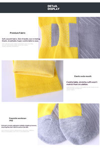 Calze <span class=keywords><strong>da</strong></span> Calcio Lunghe Personalizzabili con Logo, in Nylon con Fondo in Spugna, Traspiranti e Resistenti - Product Image 3