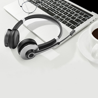 Auriculares tipo C para centro de llamadas, auriculares inalámbricos con cancelación de ruido, para teléfonos móviles