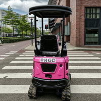 Mini-excavatrice compacte de 1,8 tonne, excavatrice hydraulique sur chenilles pour la construction