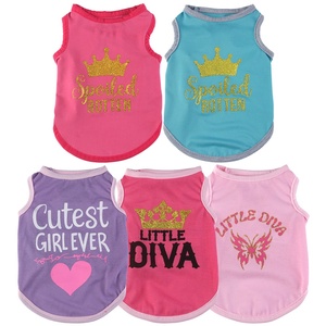 Vêtements pour animaux de compagnie : Nouvelle collection Printemps/Été – Chemise et gilet pour chien style Princesse Arrogante, respirant et décontracté, pour chiens Teddy et Bichon - Product Image 1