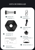 Lampes de camping HEX-13 rechargeables IP55 DC5V/1A, mode ambiant, fixation magnétique, lanterne personnalisée, directement de l'usine HK