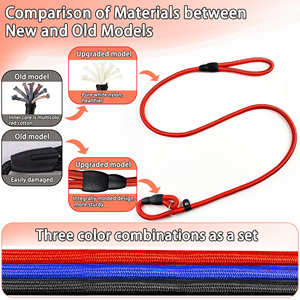 Luxury 5m Nylon Dog Training Lead Super Thin Adjustable Dog <b>Leash</b> with Plastic Collar Designer Luxury Rope Dog Collar <b>Leash</b> <b>Pets</b> - Product Image 4
