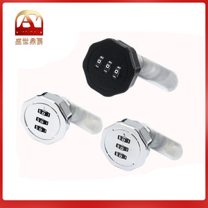 Furniture <b>Lock</b> Zinc Alloy Combination Rotary <b>Latch</b> Keyless Minimalist Design Home Use Easy Installation - Product Image 3