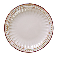 Ensemble de vaisselle en céramique de style américain rétro style européen de luxe rétro relief convient aux ménages et aux hôtels