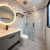 Maison conteneur moderne de 20 pieds, préfabriquée, modulaire, démontable, avec porte en verre