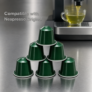 Capsules de matcha de qualité professionnelle compatibles avec les machines Nespresso, riches en umami, thé vert biologique en dosettes - Product Image 3