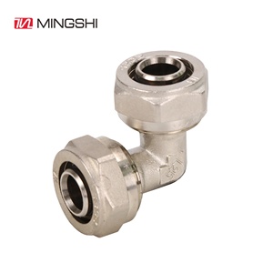 MINGSHI plomberie raccords à compression en laiton <span class=keywords><strong>multicouche</strong></span> gaz PEX AL PEX raccord de tuyau raccord à compression coudé mâle - Product Image 4