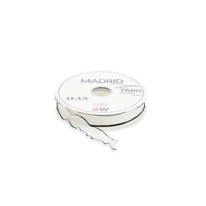 ILAN ริบบิ้นผ้าสีขาวขนาด 2.5 ซม. ยาว 91 ม. ลายมาดริด ปารีส ลอนดอน โตเกียว มิลาน - Product Image 1