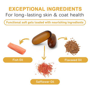 Vente chaude Omega 3 Saumon Poisson Huile Softgel Capsules Supplément Nutritionnel <span class=keywords><strong>pour</strong></span> Chiens Chats Peau Manteau Santé Soutien Immunitaire - Product Image 2