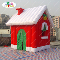 Noël gonflable santa grotte de vacances gonflable santa tente pour vente