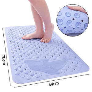 Nouveau Tapis de Bain Antidérapant en PVC à Motifs de Dessins Animés Mignons 35cm*70cm avec Ventouses, Tapis de Douche Doux Massant Multicolore - Product Image 6