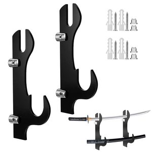Miễn Phí Mẫu Tường Gắn Kết Thanh Kiếm Móc Có Thể Điều Chỉnh Acrylic Samurai Thanh Kiếm Hiển Thị Chủ Đối Với Katana Wakizashi Tanto Genji Thanh Kiếm Móc Áo - Product Image 1