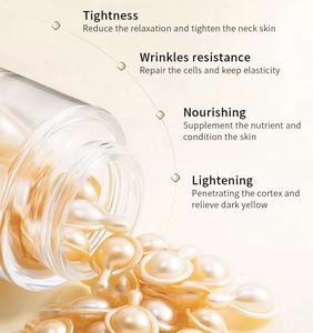 OEM Etiqueta Privada Vitamina E <span class=keywords><strong>C</strong></span> Ceramida <span class=keywords><strong>C</strong></span>ápsulas Ácido Hialurónico Infundido Día Noche Suero para Esencia Blanqueamiento Cuidado DE LA Piel Reparación F - Product Image 5
