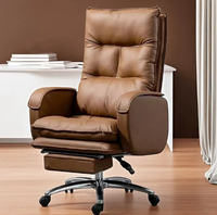 Chaise de patron avec fonction de levage, chaise de bureau confortable pour la maison, chaise d'étude, appui-tête réglable pour ordinateur ou visiteur