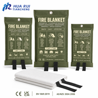 Couverture anti-feu en fibre de verre pour la cuisine domestique, produit de sécurité d'urgence résistant à la chaleur, vente en gros pour les acheteurs européens