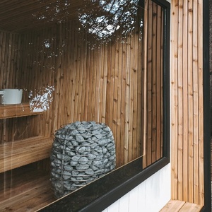 Sauna extérieur de conception de cabine de forêt de multi-personnes <span class=keywords><strong>prix</strong></span> d'usine maison avec des chaises longues - Product Image 4