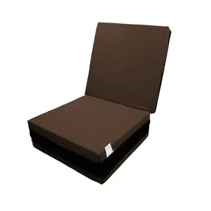 4 Inch Memory Foam Dark Grey Tri-fold Mattresses Floor Bed Single Size (27''W)