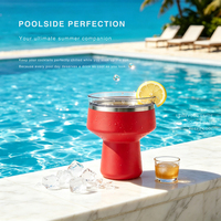 Nouveau produit 2027 – Tasse à vin en acier inoxydable, gobelet à vin sous vide Margaret, écologique, 16 oz, en métal, isolé, à double paroi