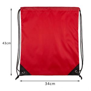 Sac à cordon portable, pliable, réutilisable, avec logo personnalisé, motif de dessin animé en polyester imperméable et écologique promotionnel OEM - Product Image 2