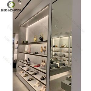 Expositor de Zapatos Duradero y Elegante, Vitrina Moderna de Madera para <span class=keywords><strong>Tienda</strong></span> de Zapatos con Maravillosas Ideas de Decoración Comercial - Product Image 6
