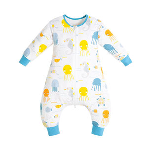 TONWHAR Sacs de couchage détachables pour enfants Cartoon Sacs de couchage pour bébés à <span class=keywords><strong>manches</strong></span> <span class=keywords><strong>longues</strong></span> et jambes fendues avec fermeture à glissière - Product Image 1