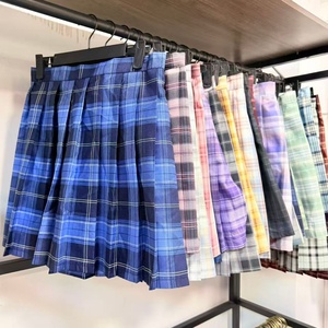 Wholesale Second-hand Female Student Plaid Pleated Skirt Uniform <strong>Dress</strong> Ukay Ukay Second-hand Clothing Store Secondhand Clothing - Product Image 1