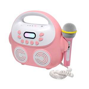Altavoz de Karaoke Mini Boombox <span class=keywords><strong>Partybox</strong></span> de alta calidad para regalo del hogar de los niños Altavoz de micrófono inalámbrico portátil - Product Image 3