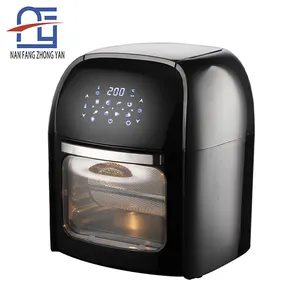OEM supplier non stick baking stainless steak toaster oven 12L professional family size air fryer Oven 360 Baking