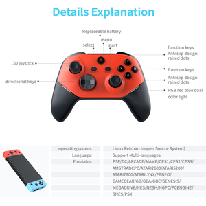 Consola de Juegos M66 4K de 64 GB, Consola de TV con Más de 20000 Juegos Integrados, Soporte Inalámbrico BT Multijugador, Descarga por Red para Fiestas Familiares - Product Image 5
