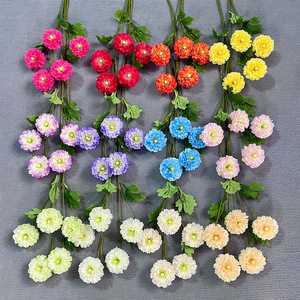 Bouquet de fleurs artificielles en Cordyceps de pin, en plastique et tissu, pour décoration de mariage, arrangement au sol - Product Image 2