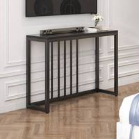 Meuble TV de Luxe Léger, Table Console avec Grand Rangement, Cadre en Acier Peint Résistant, Pieds Réglables, Idéal Salon, Villa, Hôtel