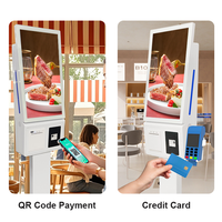 Kiosque de commande automatique pour menu de restauration rapide avec écran tactile de 21,5, 23,6, 27 et 32 pouces, kiosque de commande automatique McDonald's avec écran de paiement