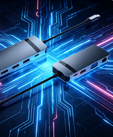 Base de Conexión USB-C 8 en 1 de Metal con VGA 1080P, 100W PD, Gigabit Ethernet y Puertos USB 3.0 para Laptop - En Stock